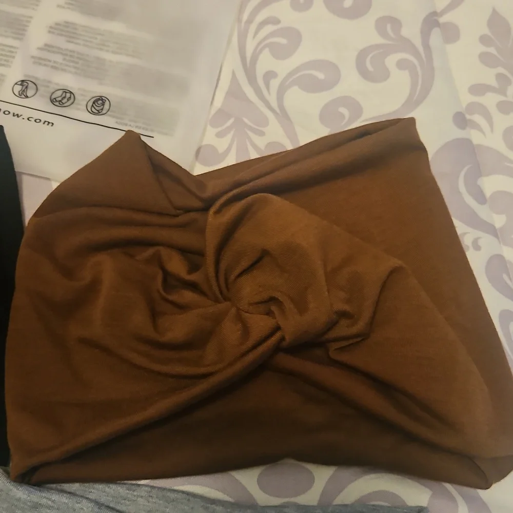 Dreshow Head Wraps NWT OS Brown Beige Black Gray. Great Gift